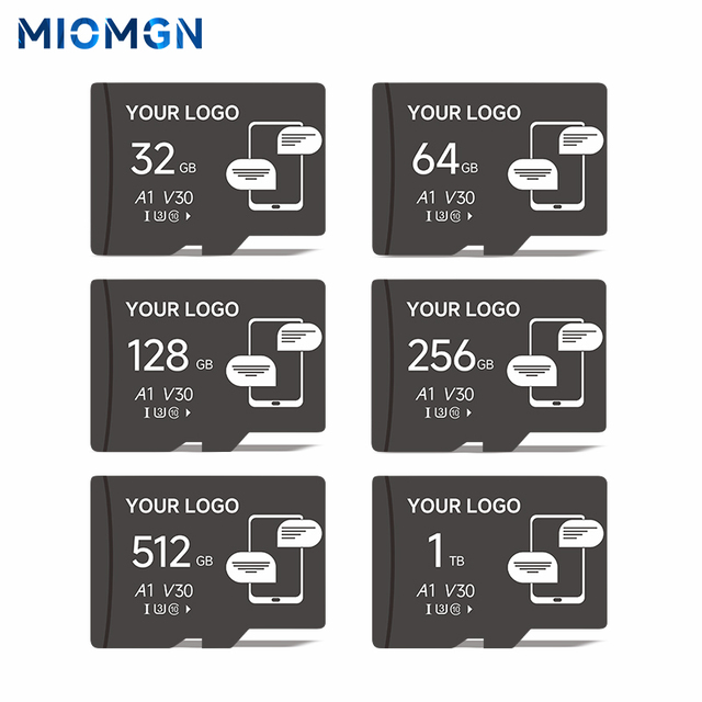 MIOMGN TF Memory Card for Phones  Mini SD High-Speed Card Class 10 U3 Memory Dc Card Memorycard 128 Gb