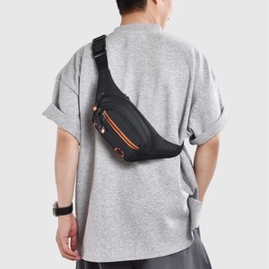 Men's Fanny Pack Black Large Capacity Outdoor Waist Bag Unisex Crossbody Bag Solid Color Durable Travel Accessory - Product Image 4