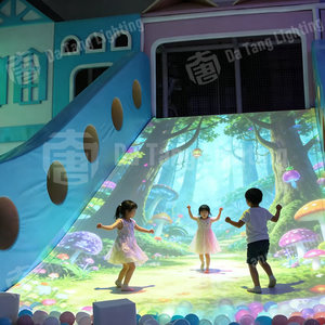 Balançoire interactive à LED avec motif de poisson, équipement de terrain de jeu lumineux multicolore pour enfants - Product Image 5