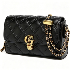 <span class=keywords><strong>Bolso</strong></span> <span class=keywords><strong>bandolera</strong></span> pequeño acolchado para mujer, <span class=keywords><strong>bolso</strong></span> de hombro con correa de cadena dorada, mini cartera con asa superior abatible - Product Image 1