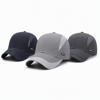 Casquettes de baseball vintage en popeline, style sportif urbain, ajustables, en gros, unies, pour hommes, en nylon maillé, anti-UV, personnalisables, vierges, respirantes