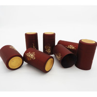 Capsule thermorétractable en PVC pour bouteille de vin rouge avec bande détachable, capsule de rétraction thermique