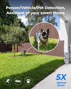 Cho 8MP ngoài trời IP66 an ninh máy ảnh 5x Zoom quang học 4K màu tầm nhìn ban đêm thông minh phát hiện PoE CMOS giám sát nhà NVR - Product Image 3