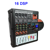Console de mixage audio professionnelle XTUGA MX-403 2*250W 4 canaux avec 16 effets DSP, interface USB, vidéo et éclairage