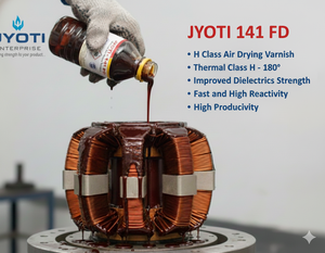 Vernis isolant haute tension classe H Jyoti 141 FD, application au pinceau à séchage à l'air, utilisation pour moteur et transformateur - Product Image 3