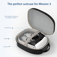 March Expo 2024 VR étui de transport étui de voyage en EVA à coque rigide avec 3 convexes pour accessoires Meta 3