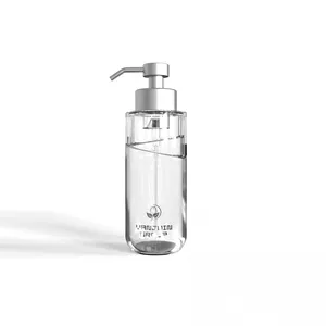 Vanjoin New Mold 250ml 500ml Glass Hand Soap Bottle With Stainless Steel Foaming Pump Dispenser And Silicone Sleeve