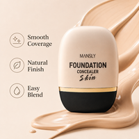 Fond de teint hydratant lissant et couvrant à fini naturel pour le maquillage, emballage de luxe, logo personnalisé, OEM ODM