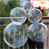 Décoration de la Saint-Valentin en formes multiples, grande rose LED à large ouverture dans un ballon transparent pour fleurs, ballon transparent pour fleurs