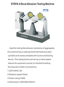 STDFA-4 <span class=keywords><strong>Deval</strong></span> <span class=keywords><strong>Abrasion</strong></span> Machine D'essai Micro <span class=keywords><strong>Deval</strong></span> À L'<span class=keywords><strong>abrasion</strong></span> Agrégats Résistance Machine D'essai D'attrition Testeur de Agrégats - Product Image 3