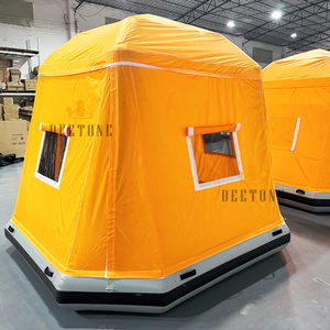 เต็นท์น้ำสำหรับตั้งแคมป์กลางแจ้ง เต็นท์ลอยน้ำ เต็นท์น้ำเป่าลม เรือเป่าลมสำหรับตกปลา - Product Image 2