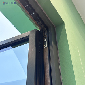 Chất lượng cao bão trượt cửa sổ nhà máy trực tiếp từ Phật Sơn giá rẻ giá PVC uPVC cửa sổ cửa ra vào với louver loại rèm - Product Image 2