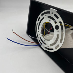 Tablero colgante estándar americano para interiores, lámparas de pared semicirculares grandes de 10W, lámpara de pared LED blanca cálida/blanca fría para el hogar - Product Image 6