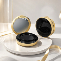 Boîte de fond de teint ronde en plastique vide OEM, portable, personnalisable, avec fermeture magnétique, pour emballage cosmétique, étui pour coussin d'air