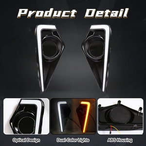 2 ชิ้น LED ไฟวิ่งกลางวันไฟสัญญาณไฟตัดหมอก DRL สำหรับโตโยต้า เวลอซ 2021 <span class=keywords><strong>2022</strong></span> 2023 อุปกรณ์เสริมในรถยนต์ - Product Image 6