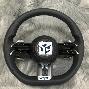 Volant en cuir et fibre de carbone personnalisé en gros pour Mercedes-Benz <span class=keywords><strong>2022</strong></span> Nouveaux modèles CLS <span class=keywords><strong>GLE</strong></span> W213 W238 W205 W222 W463 W167 G63 Classe C C63 - Product Image 5