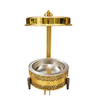 Neuer 8L Chafing Dish aus Edelstahl für Gastronomie und Catering – Goldener Hänge-Buffet-Speisenwärmer für Hochzeiten und Partys
