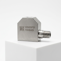 Adaptateur en T hydraulique forgé plaqué haute pression 70 MPa, filetage NPT 1/2 " à 3/8 ", coupleur de test de pression