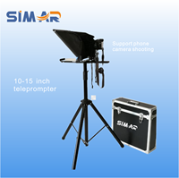 Meilleur support populaire 8-15 pouces tablette portable entretien discours studio téléprompteur adapté pour Ipad et iphone