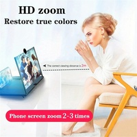 Amplificateur Grand Écran Portable HD pour Téléphone Mobile avec Loupe Vidéo 3D et Support en Plastique
