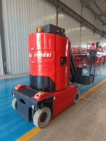 Plateforme élévatrice à mât de 9 m avec flèche, compacte, électrique, verticale, autotractée, télescopique, hydraulique, avec flèche cantilever