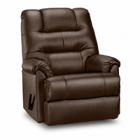 Fauteuil inclinable moderne en cuir PU, fauteuil simple inclinable manuel avec repose-pieds, fauteuil de salon