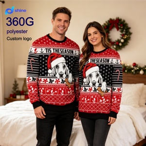 <span class=keywords><strong>Felpa</strong></span> in maglia anti-pilling con stampa digitale 3D girocollo, stile europeo americano, <span class=keywords><strong>per</strong></span> coppie, autunno 2026, Natale - Product Image 1