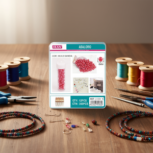 Perline Ilan Abalorio 8 mm rosso Sandia per la creazione di gioielli 12 pezzi - Product Image 2