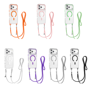 <span class=keywords><strong>Custodia</strong></span> Trasparente Anti-Ingiallimento <span class=keywords><strong>con</strong></span> <span class=keywords><strong>Tracolla</strong></span> per iPhone 17 Pro Max, Antiurto e Magnetica - Product Image 1