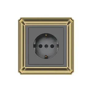 The luxury of Lasting appeal 16A European socket and fan speed light dimmer British standard