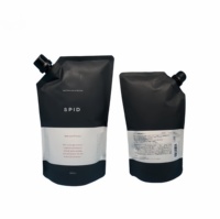 Pochette rétractable recyclable en papier kraft et plastique, sac à bec verseur en Mylar pour l'emballage de poudres alimentaires, de café et de thé