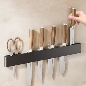 magnetic knife holder for wall Kitchen Magnetic Holder Wall Mounted Stainless Steel Knife Holder storage rack for kitchen