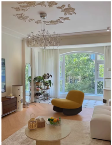 Sedia a <span class=keywords><strong>Dondolo</strong></span> Minimalista Italiana, Poltrona Singola in Legno Massello per Soggiorno e Camera da Letto, Arredamento per Salotto - Product Image 5