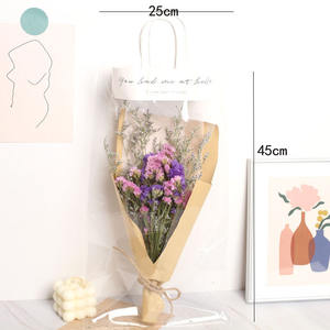 Bouquet de fleurs séchées personnalisé fait main : Myosotis, roses, marguerites, tournesols – Cadeau pour petite amie - Product Image 5