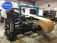 Cortador de cartón de papel artesanal de 2 rollos individuales de alta velocidad, máquina de corte transversal rotativa de papel automática
