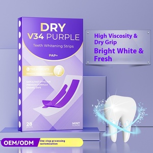Tiras blanqueadoras de dientes V34 Tiras blanqueadoras de dientes de color púrpura seco - Product Image 5