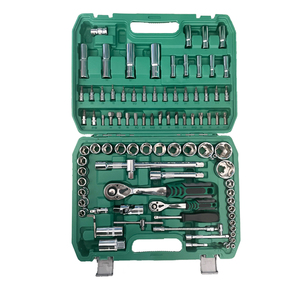 Ensemble d'outils manuels avec clé dynamométrique à cliquet de 216 pièces, kit d'outils de 151 pièces avec clés à douilles, boîte à outils pour utilisation automobile, combinaison argentée - Product Image 4