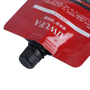 Bolsa con cremallera de papel de aluminio de 500ml, logotipo de impresión personalizado, detergentes para champú, crema permanente, loción, bolsa con boquilla líquida, bolsa de pie, embalaje - Product Image 4