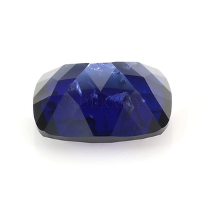 Piedras preciosas sintéticas de corindón suelto Azul Real, cojín largo de 10*12mm, zafiro cultivado en laboratorio de aciano con grietas e inclusiones - Product Image 4