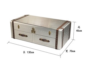 Mesa de Centro Estilo Aviador Retro <span class=keywords><strong>Industrial</strong></span> Loft para Villas y Salas de Estar, Muebles Únicos de Ventilación <span class=keywords><strong>Industrial</strong></span> - Product Image 5