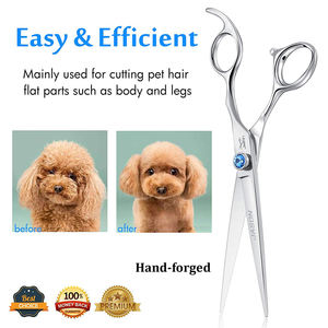 Luxo Aço Inoxidável Dog Grooming Scissors Set Cabeleireiro Cabelo Corte Shear Barbeiro Suprimentos <span class=keywords><strong>Pet</strong></span> Scissor Kit - Product Image 3
