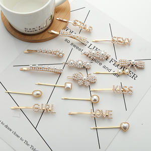 Pinces à cheveux cristal perle multi-style Offre Spéciale de fête couronne papillon lettres sexy amour épingles à cheveux Hairgrip <span class=keywords><strong>Barrette</strong></span> pince à cheveux - Product Image 2