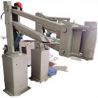 Bras de levage hydraulique robuste à charge lourde pour carcasses, équipement d'abattage et de traitement pour abattoirs