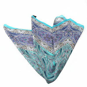 Écharpe bleue de style Dobby imprimée pour femmes - Product Image 2