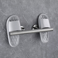 Barre de repose-pieds de douche moletée murale en acier inoxydable 304, marchepied antidérapant pour salle de bain