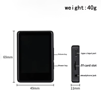 Lecteur MP4 tactile complet de 2.4 pouces pour l'apprentissage Bluetooth Enregistrement Radio Fonctions de jeu vidéo externes P3-for un plaisir d'apprentissage optimal