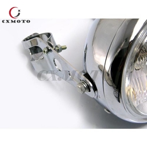 ขายึดไฟหน้ามอเตอร์ไซค์โครเมียมสไตล์เรโทร ขนาด 34 มม.-38 มม. สำหรับ Harley Cafe <span class=keywords><strong>Racer</strong></span> Chopper Bobber - Product Image 5