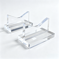 Support d'affichage en acrylique transparent poli, sur mesure, pièce unique, découpe personnalisée, bords lisses, épaisseur 10 mm, style classique/contemporain, OEM