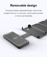 20000mah chargeur solaire portable batterie externe étanche QC3.0 batterie externe bidirectionnelle type-c sortie 18W