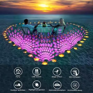 Lampu Proyeksi Efek Panggung Musik Ritme Mini USB LED Pesta Disko <span class=keywords><strong>DJ</strong></span> Lampu Panggung Dekorasi Mobil Suasana Lampu Malam - Product Image 3